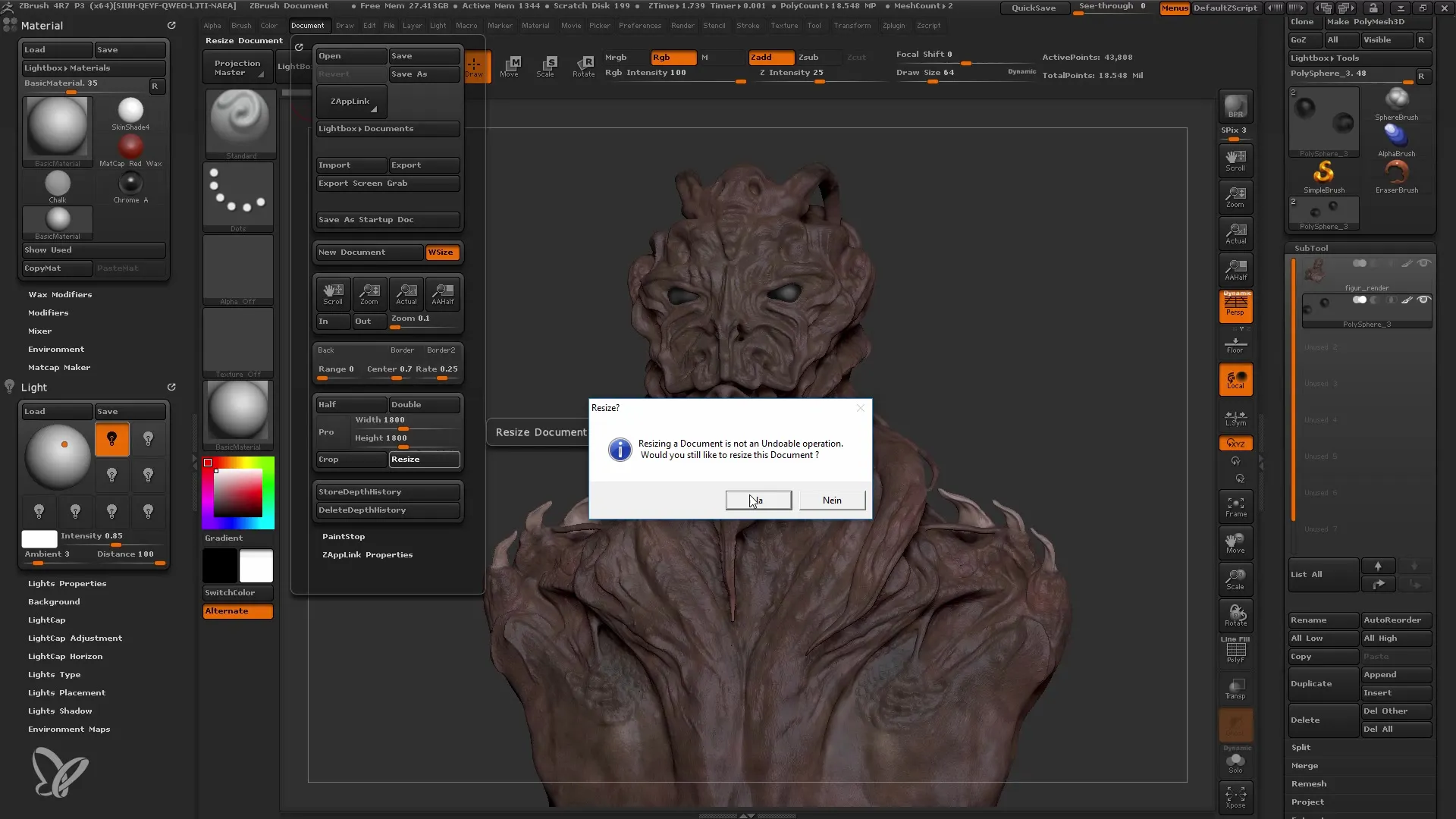 Rendering efficace in ZBrush per principianti