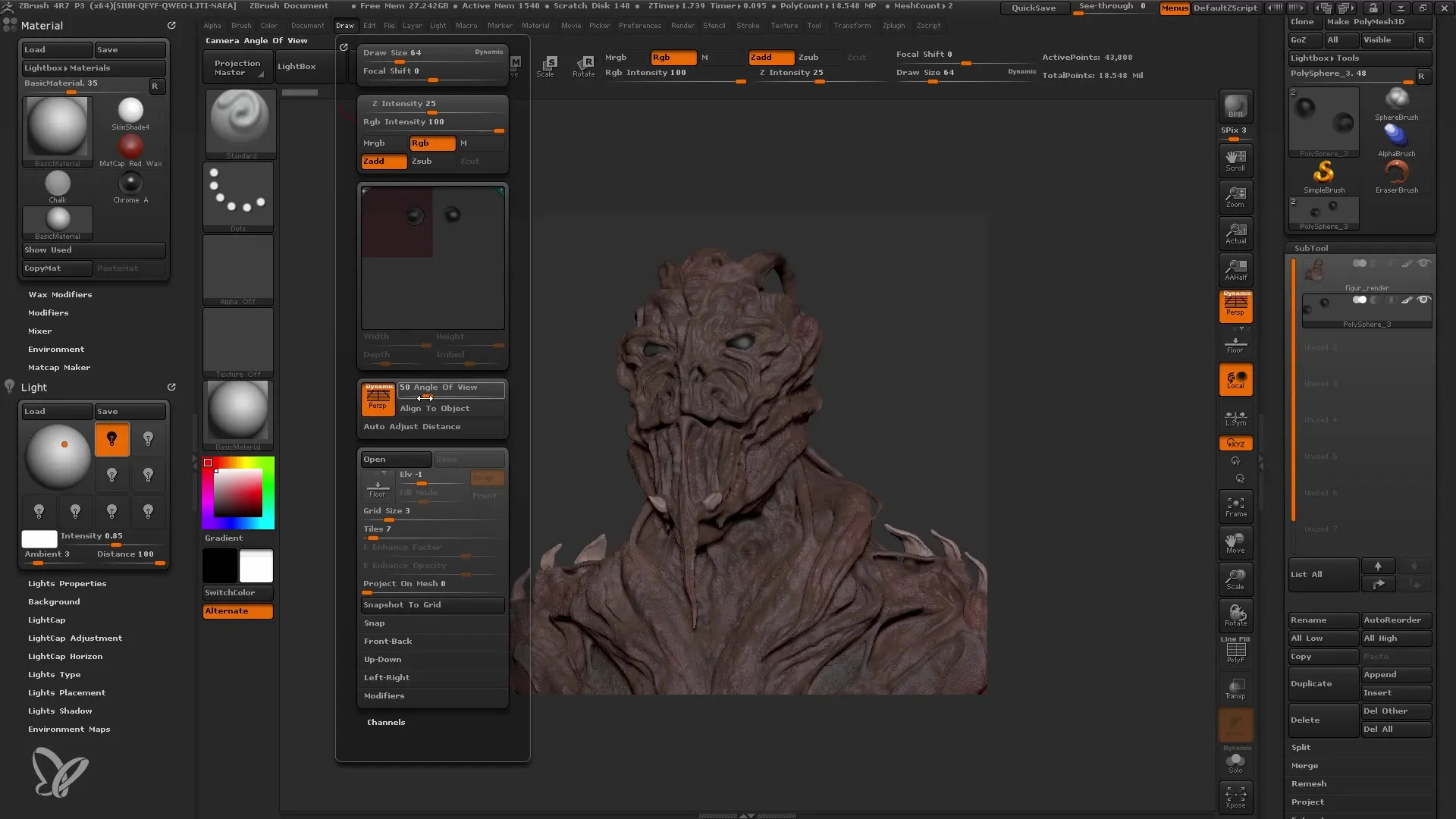 Rendering efficace in ZBrush per principianti
