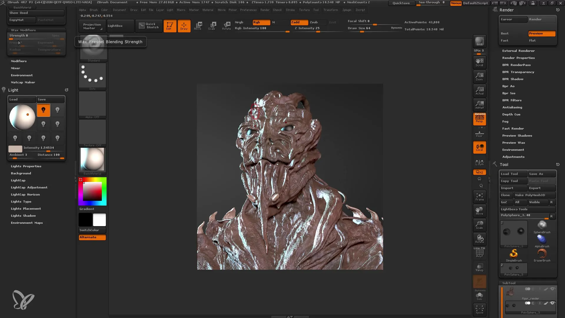Rendering efficace in ZBrush per principianti