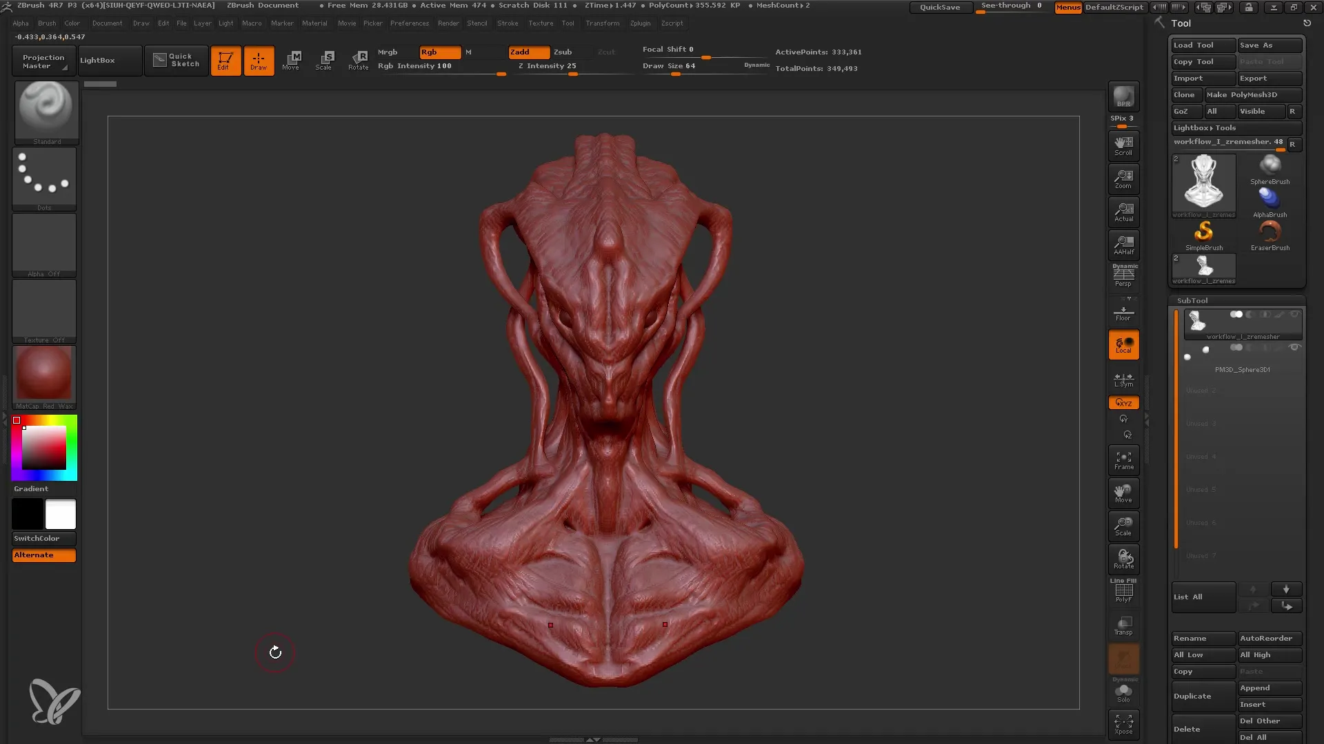Tutorial de ZBrush para mallas limpias con ZRemesher