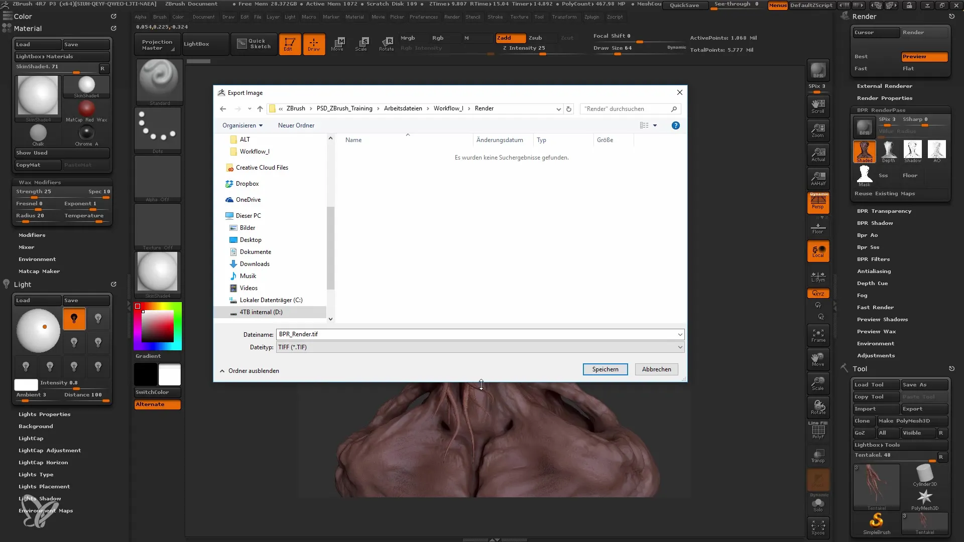 ZBrush Illuminazione e Rendering per Principianti
