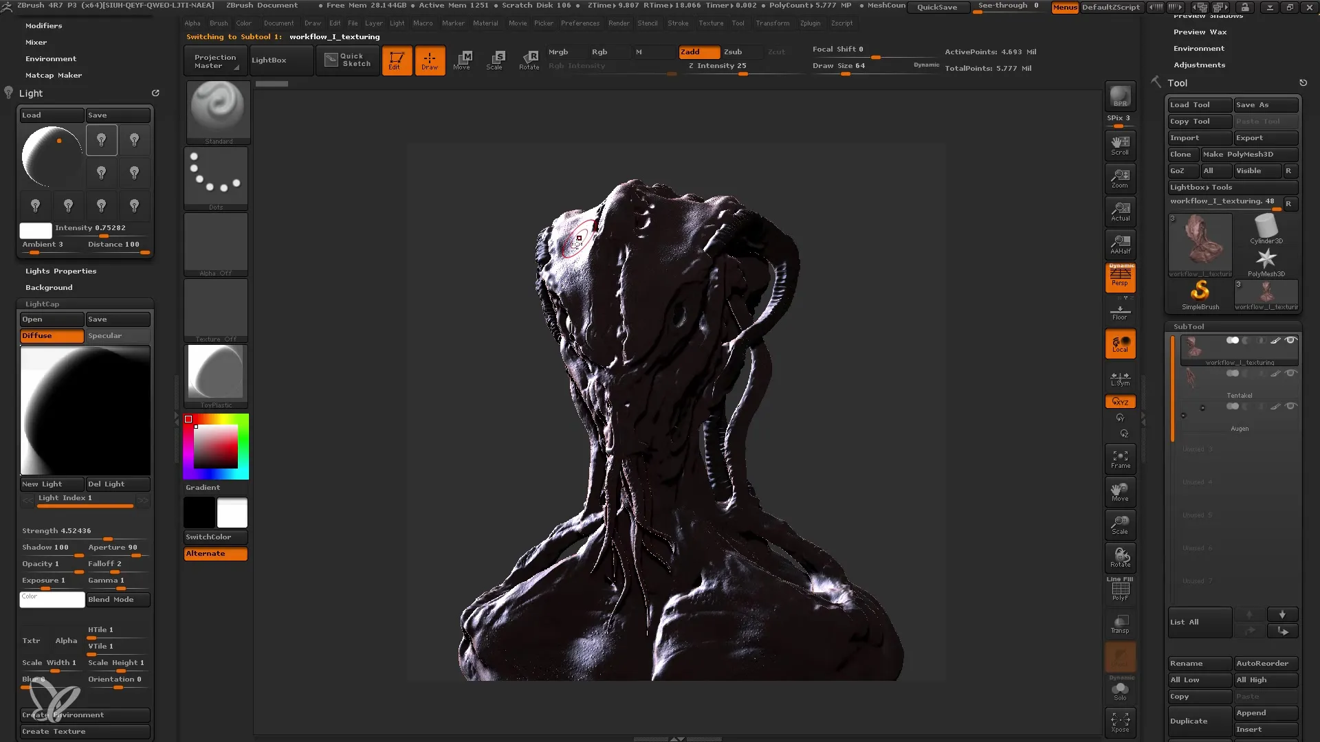 ZBrush Lighting e Rendering per principianti