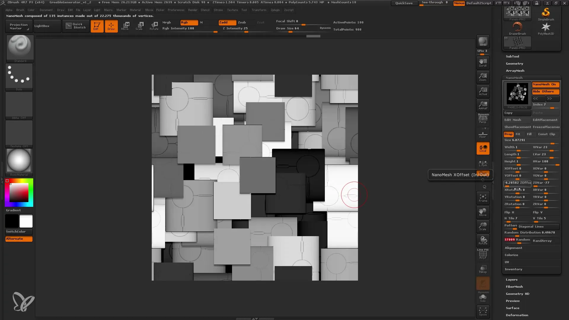 ZBrush Alphas maken met de Greeble-generator
