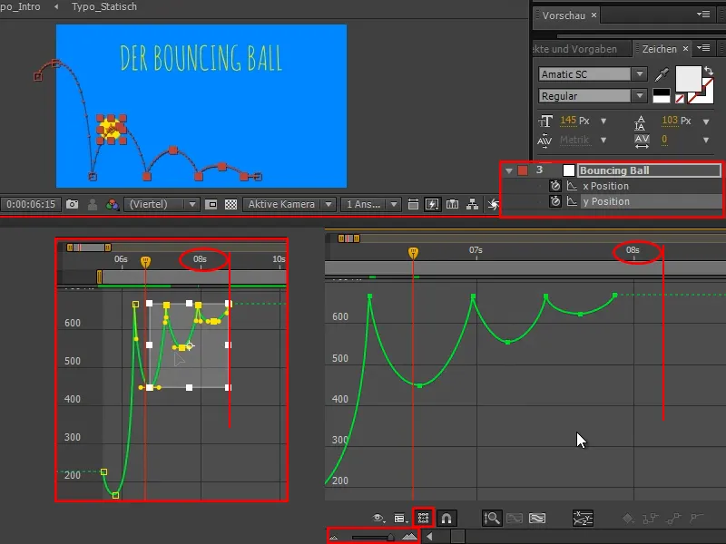 Animácia ľahká: Odskakujúca guľa - načasovanie Animácia ľahká ako facka: Bouncing Ball - časovanie