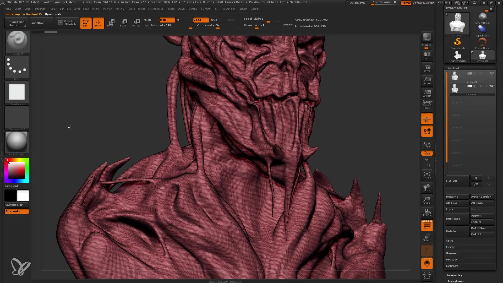 ZBrush: ZRemesher Step-by-step Guide
