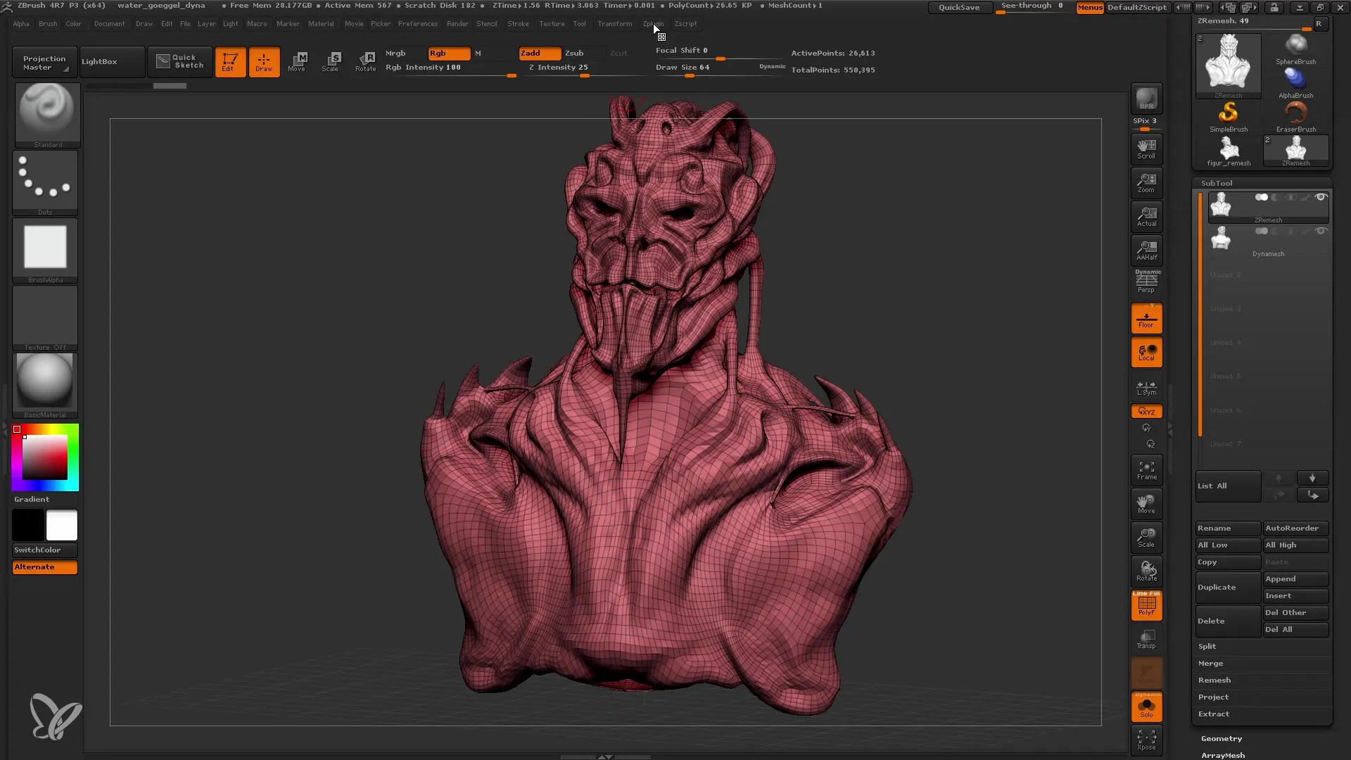 ZBrush: ZRemesher Step-by-Step Guide