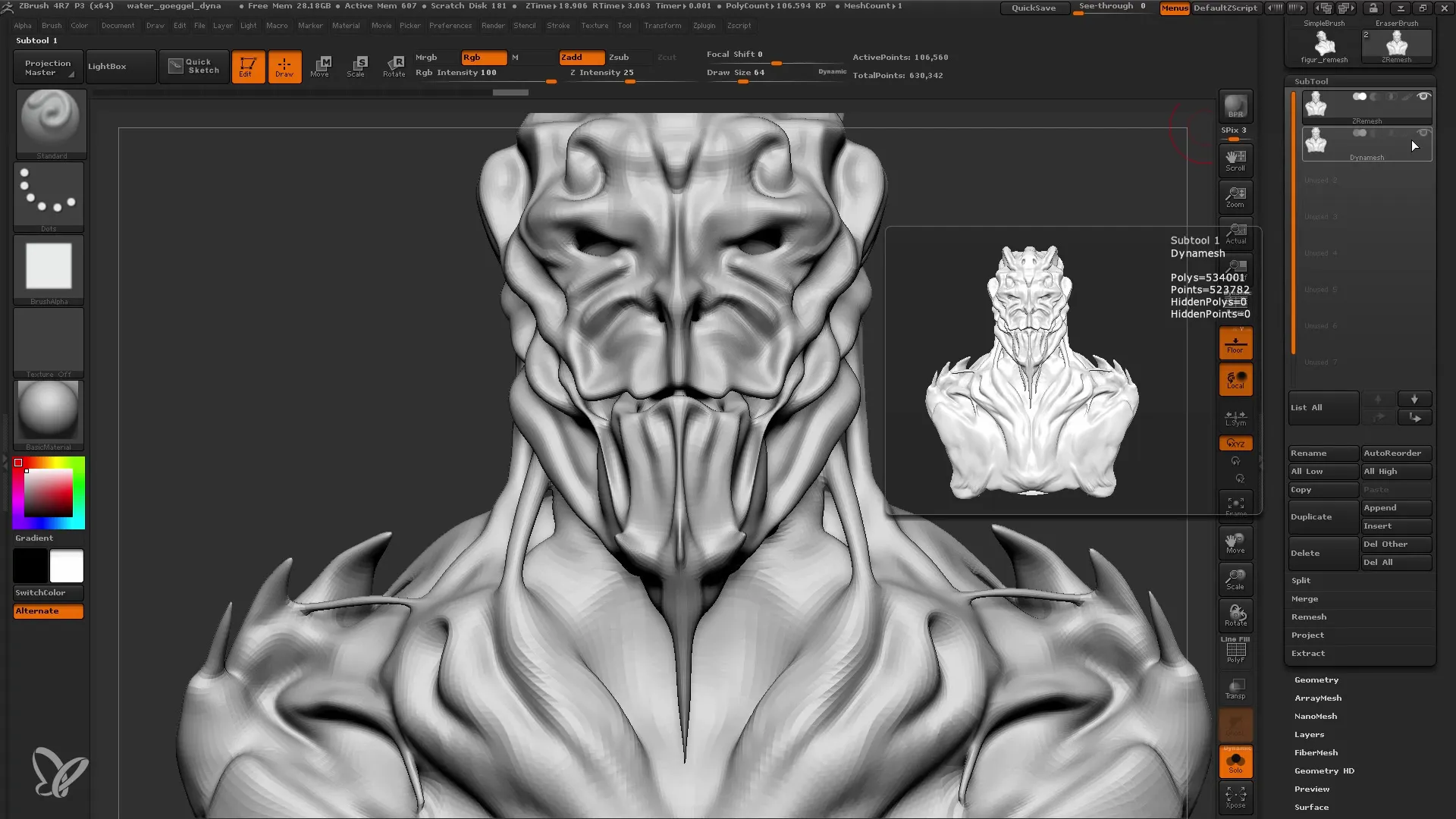 ZBrush: ZRemesher step-by-step guide