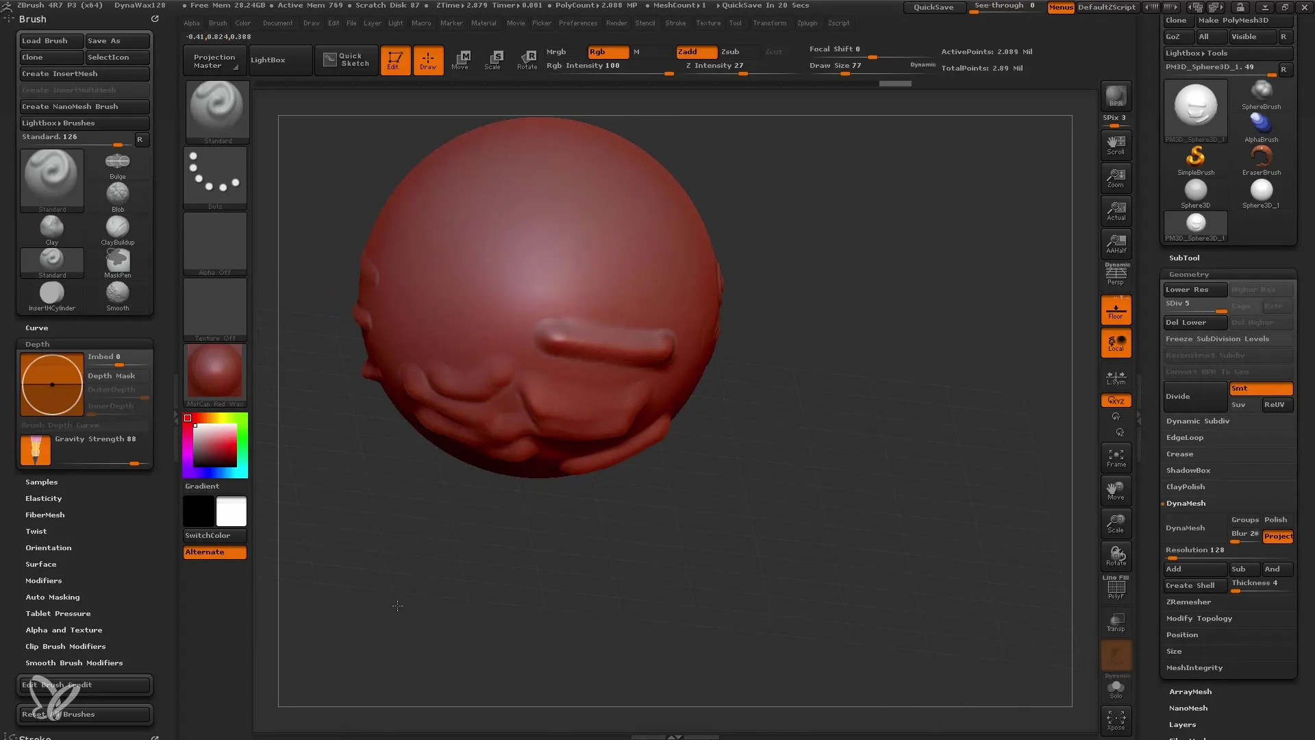 ZBrush의 브러시: 완벽한 디테일을 위한 설정