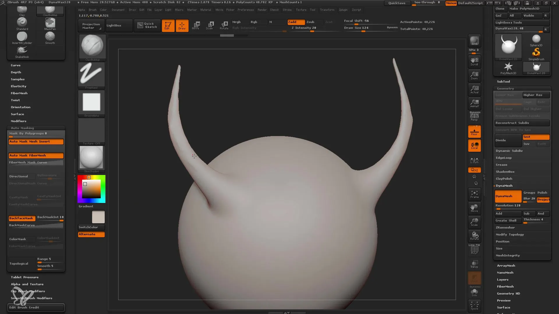 ZBrush의 브러시: 완벽한 디테일을 위한 설정