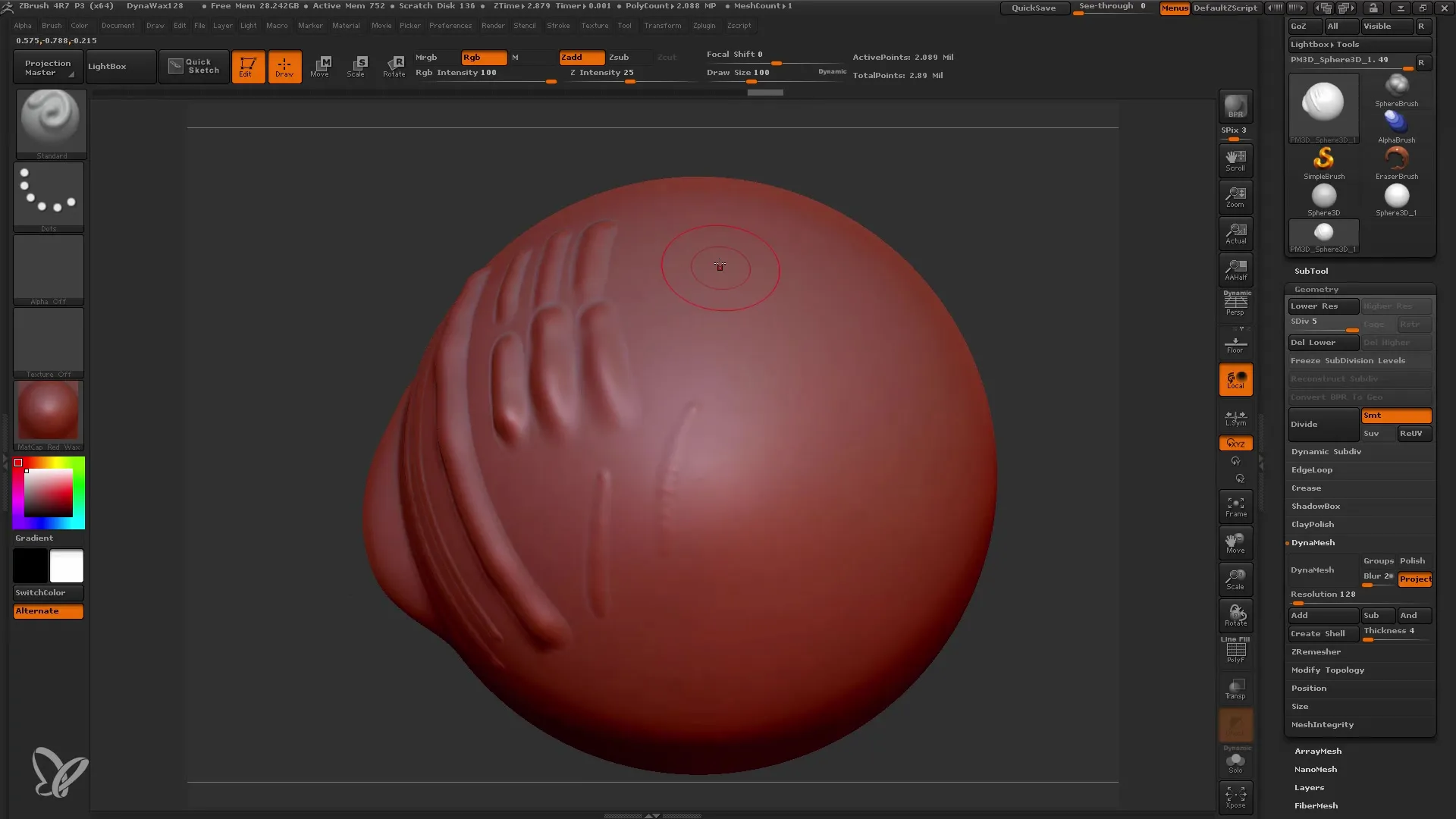 ZBrush의 브러시: 완벽한 디테일을 위한 설정