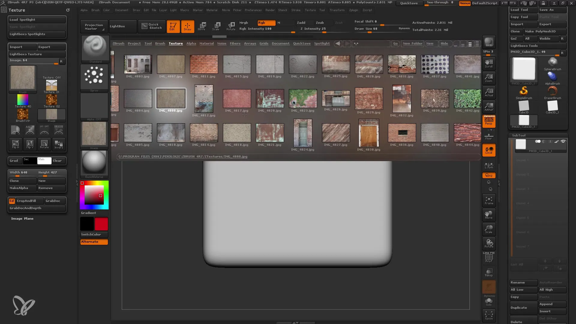 ZBrush Spotlight: Texturering gjort let