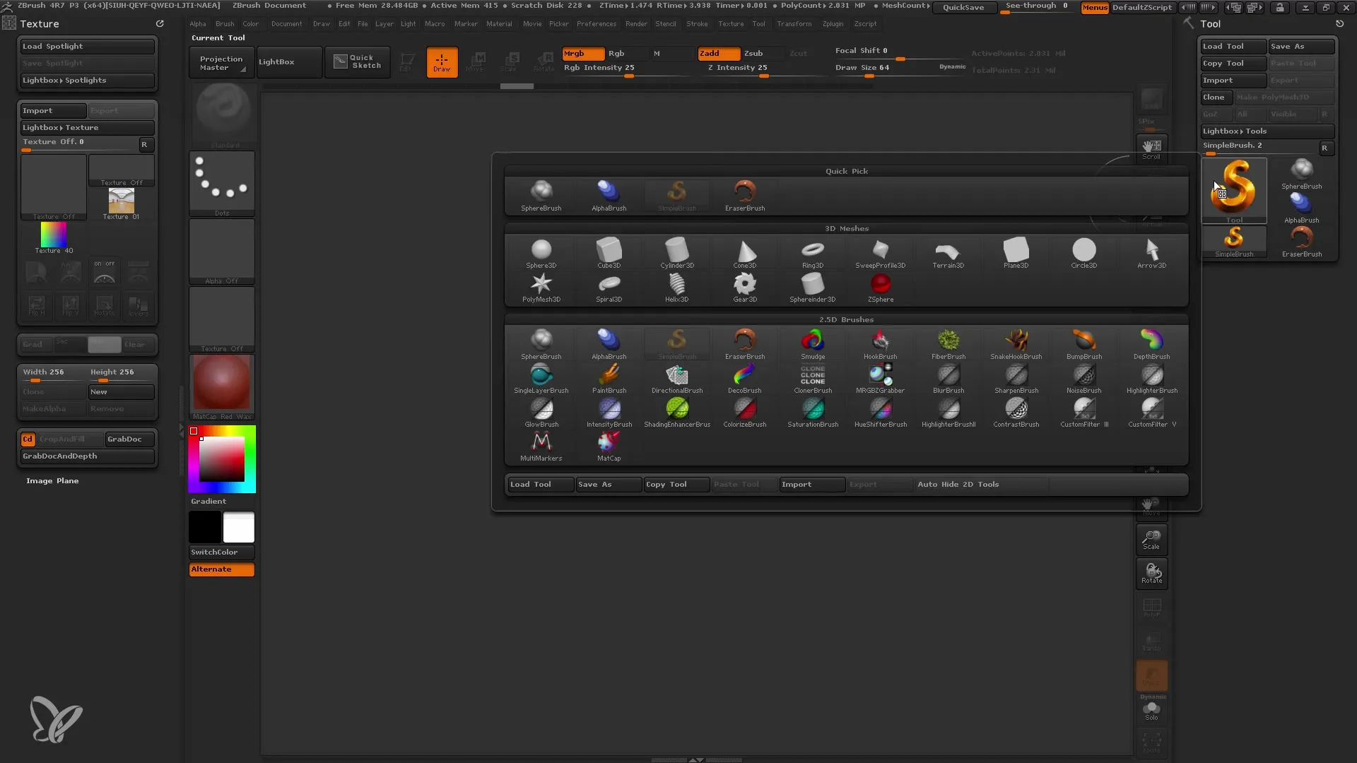 ZBrush Spotlight: Teksturering gjort let