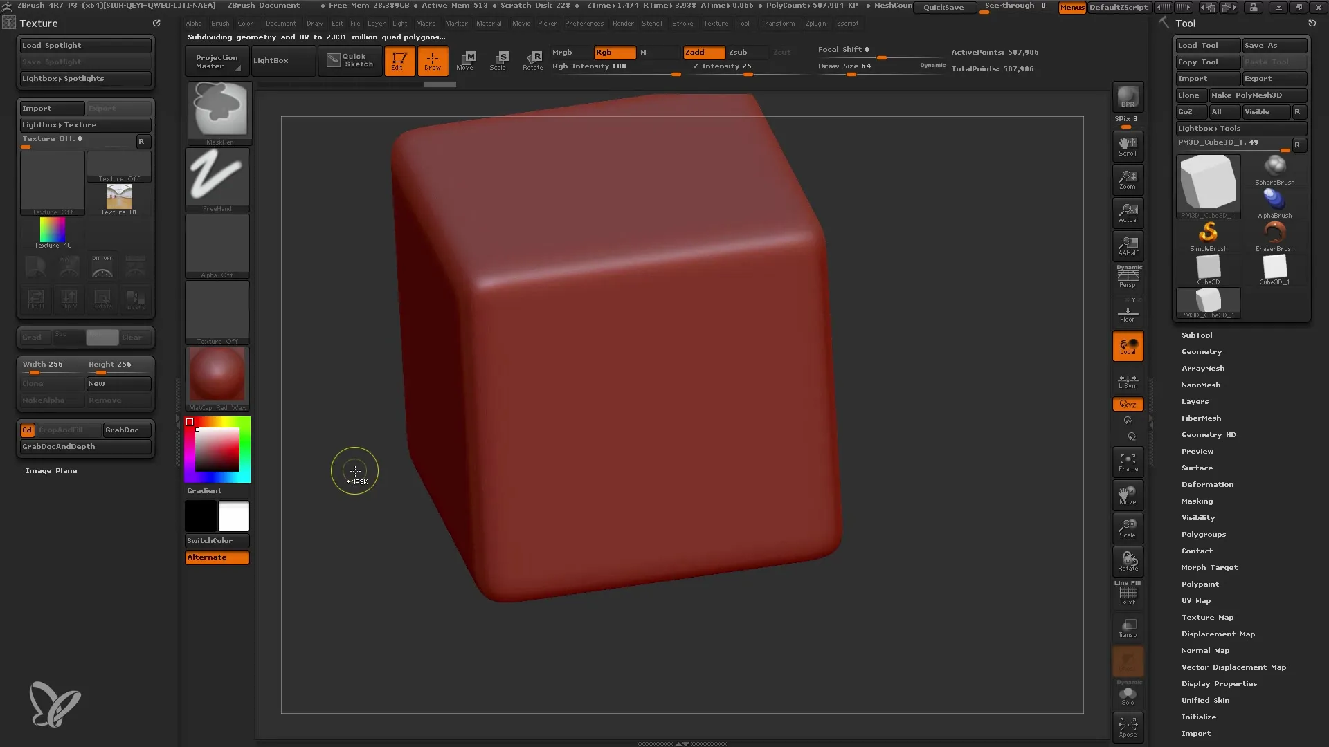 ZBrush Spotlight: Teksturering gjort let