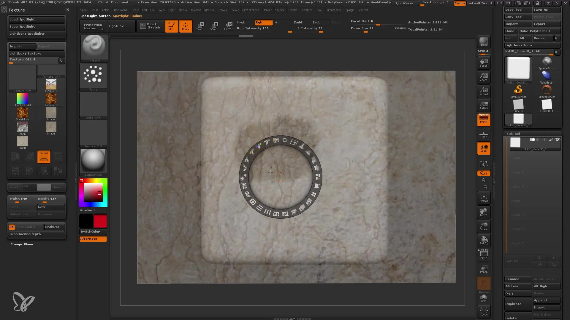 ZBrush Spotlight: Teksturering nemt lavet