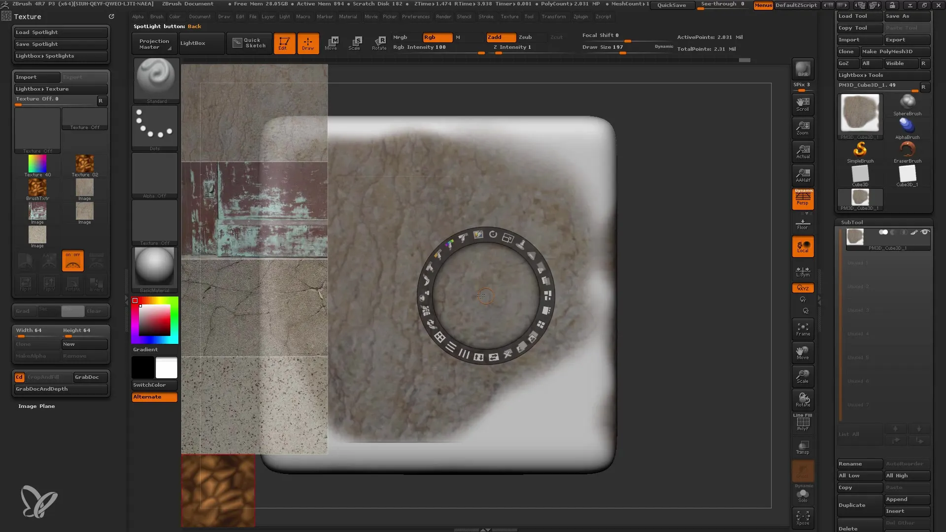 ZBrush Spotlight: Teksturering gjort let