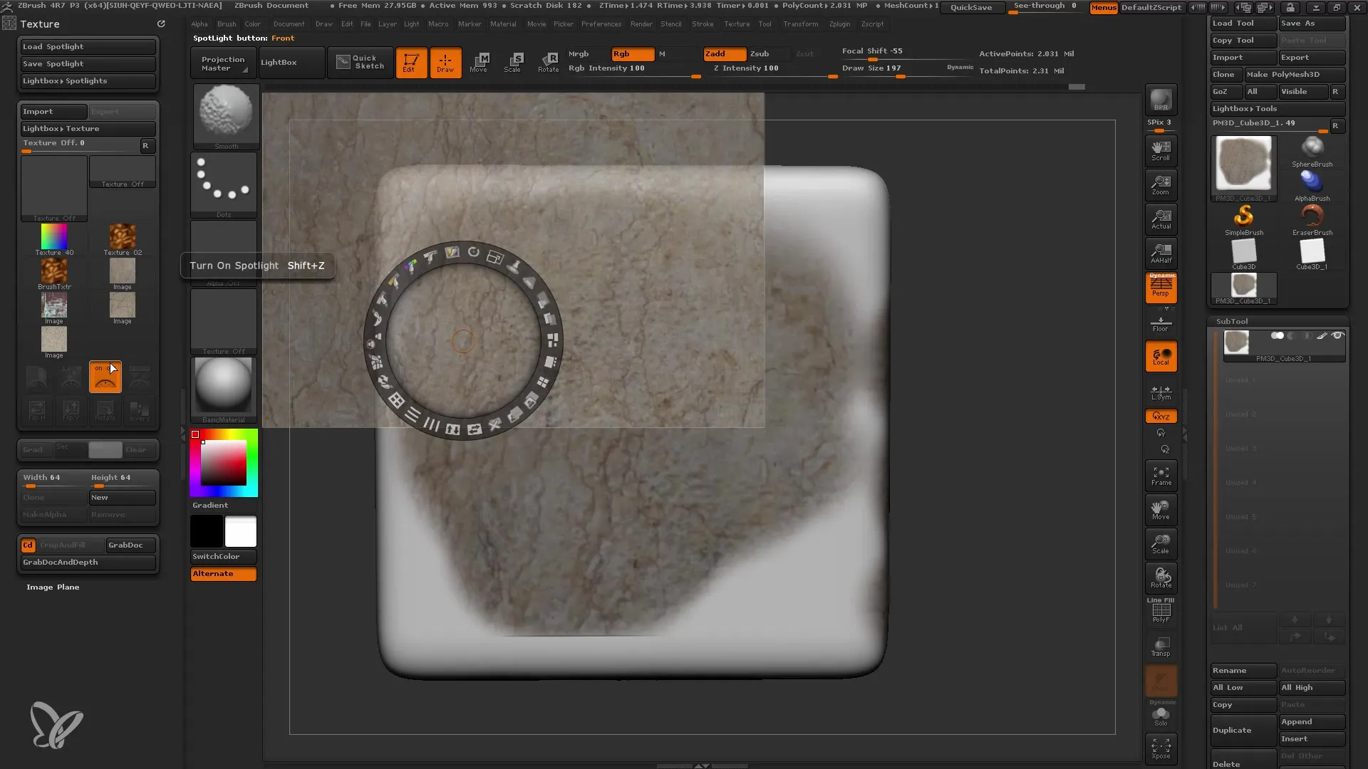 ZBrush Spotlight: Let teksturering være let