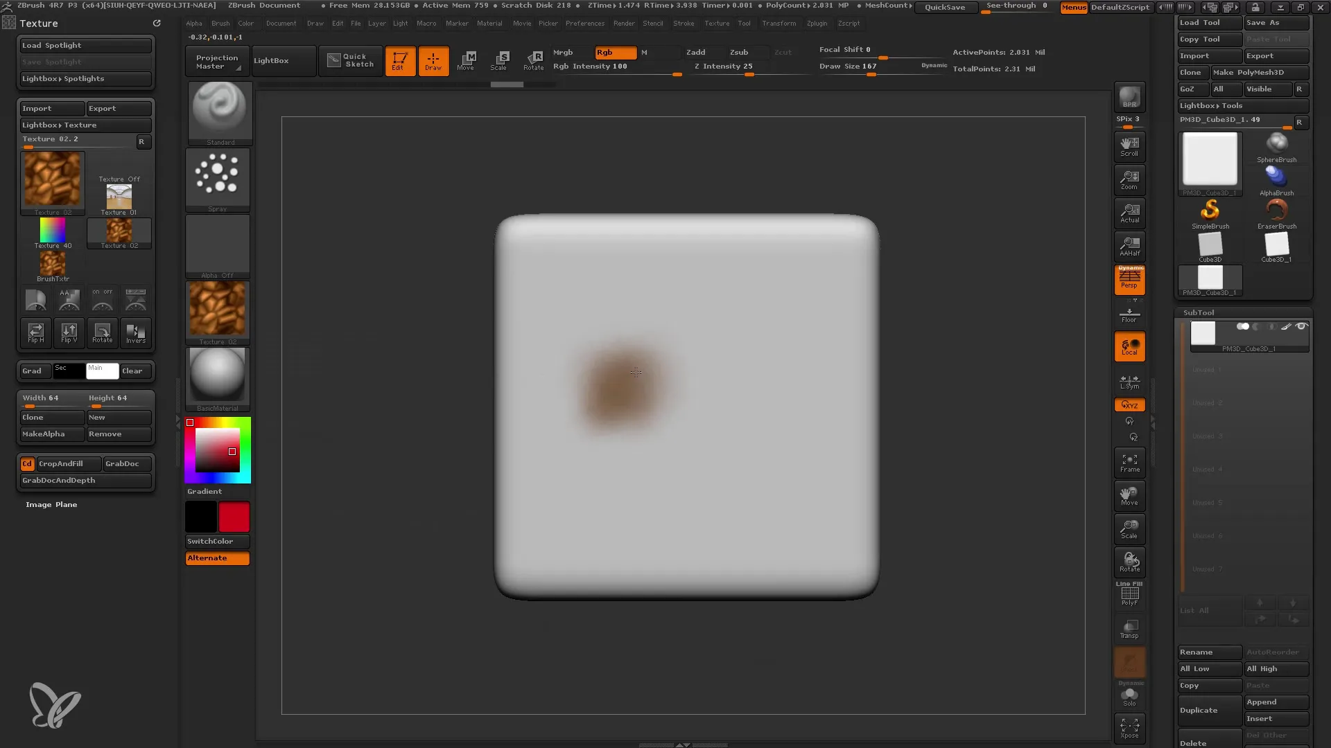ZBrush Spotlight: Teksturering gjort let