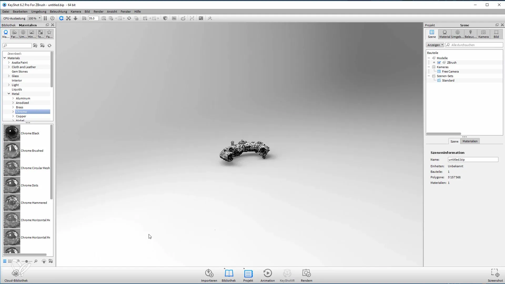 ZBrush modellen efficiënt renderen in Keyshot