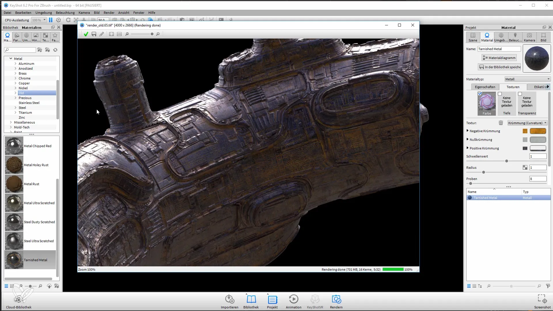 ZBrush-modellen efficiënt renderen in Keyshot