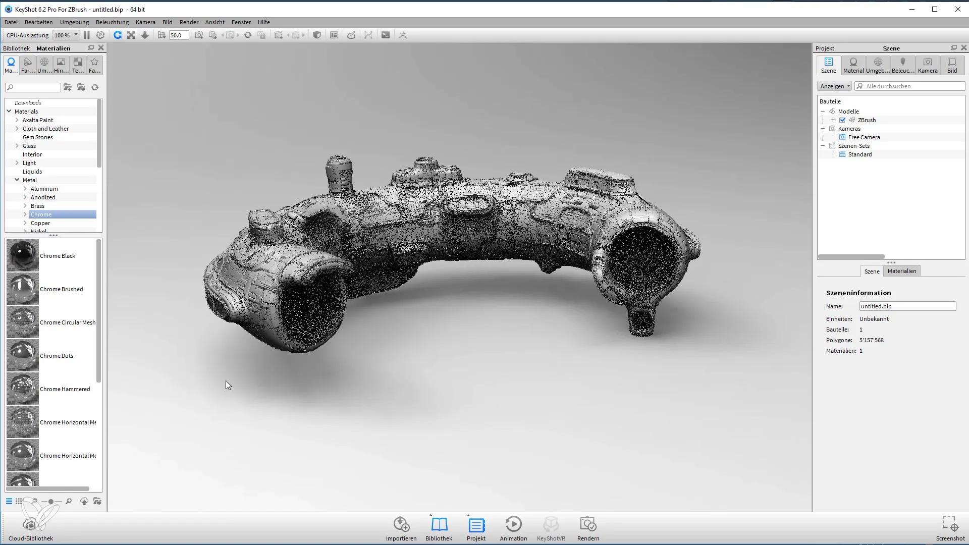 ZBrush-modellen efficiënt renderen in Keyshot