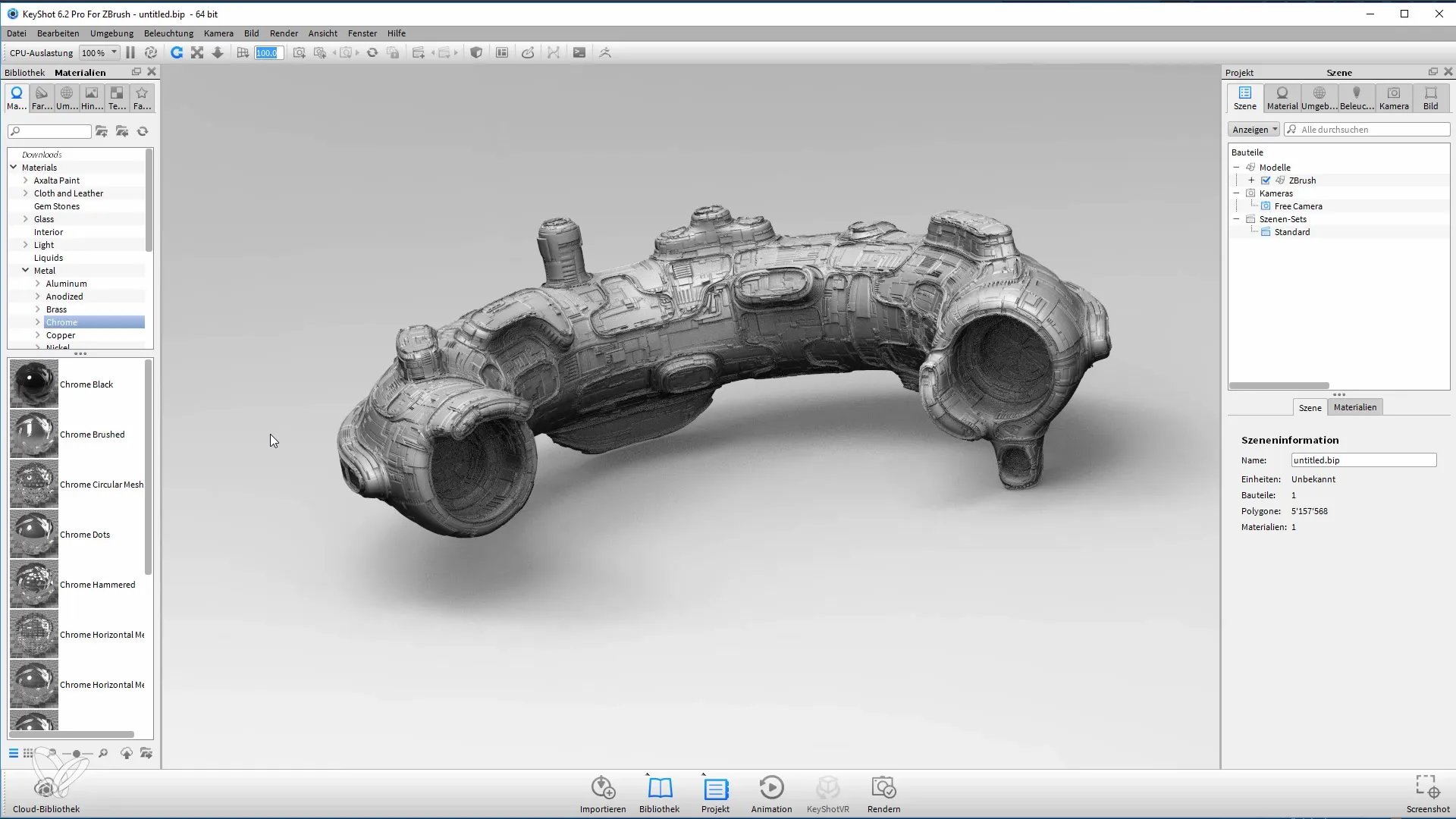 ZBrush modellen effectief renderen in Keyshot
