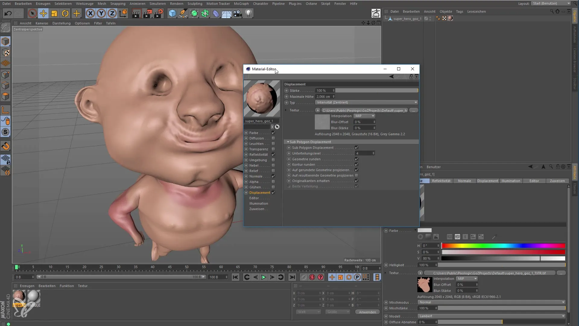 Rendering in Cinema 4D con GoZ per principianti