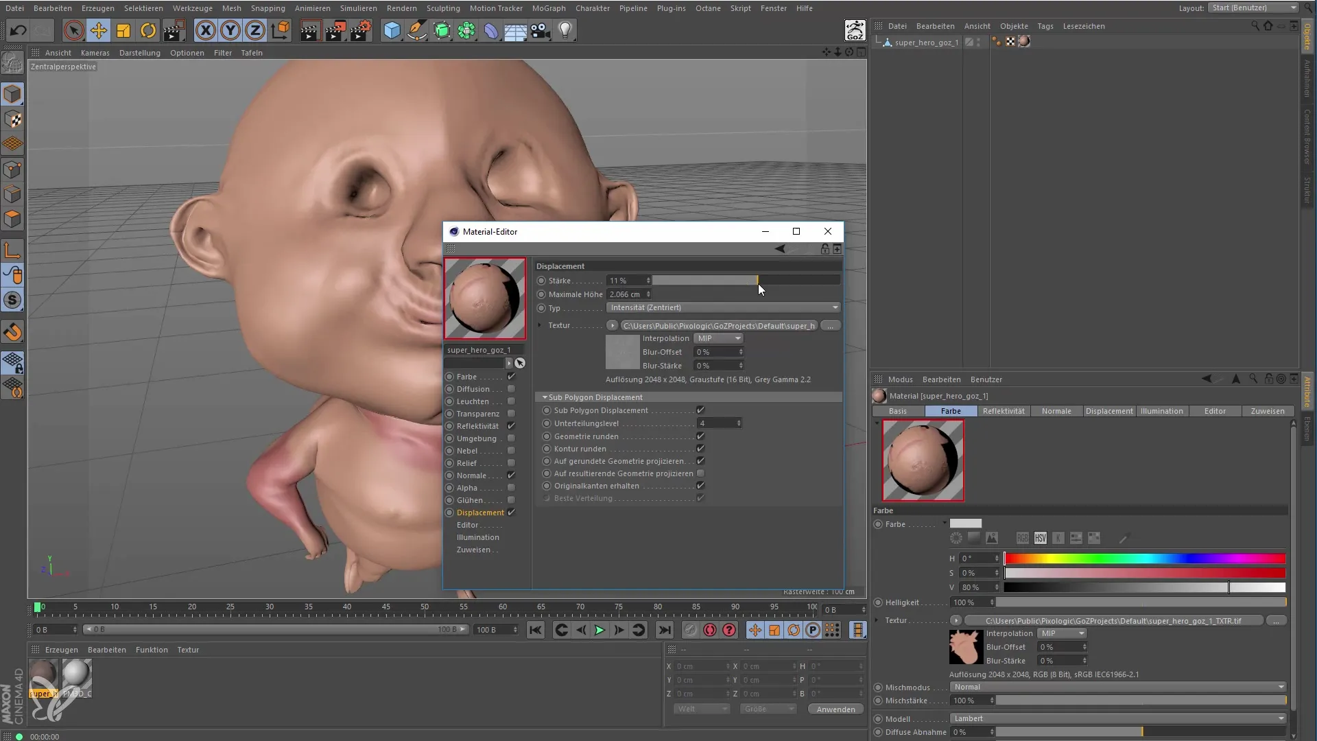 Rendering in Cinema 4D con GoZ per principianti