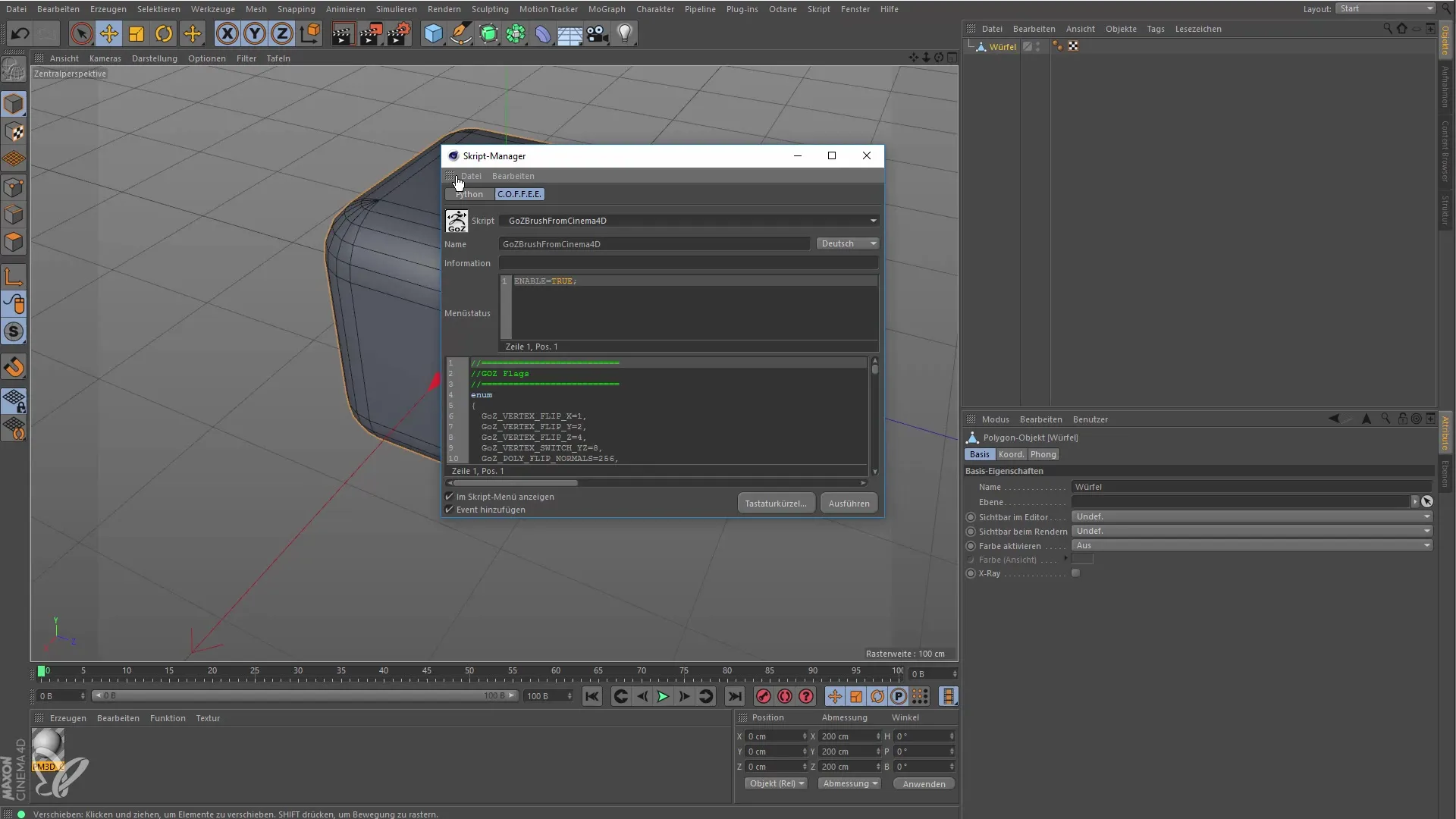 Rendering in Cinema 4D con GoZ per principianti