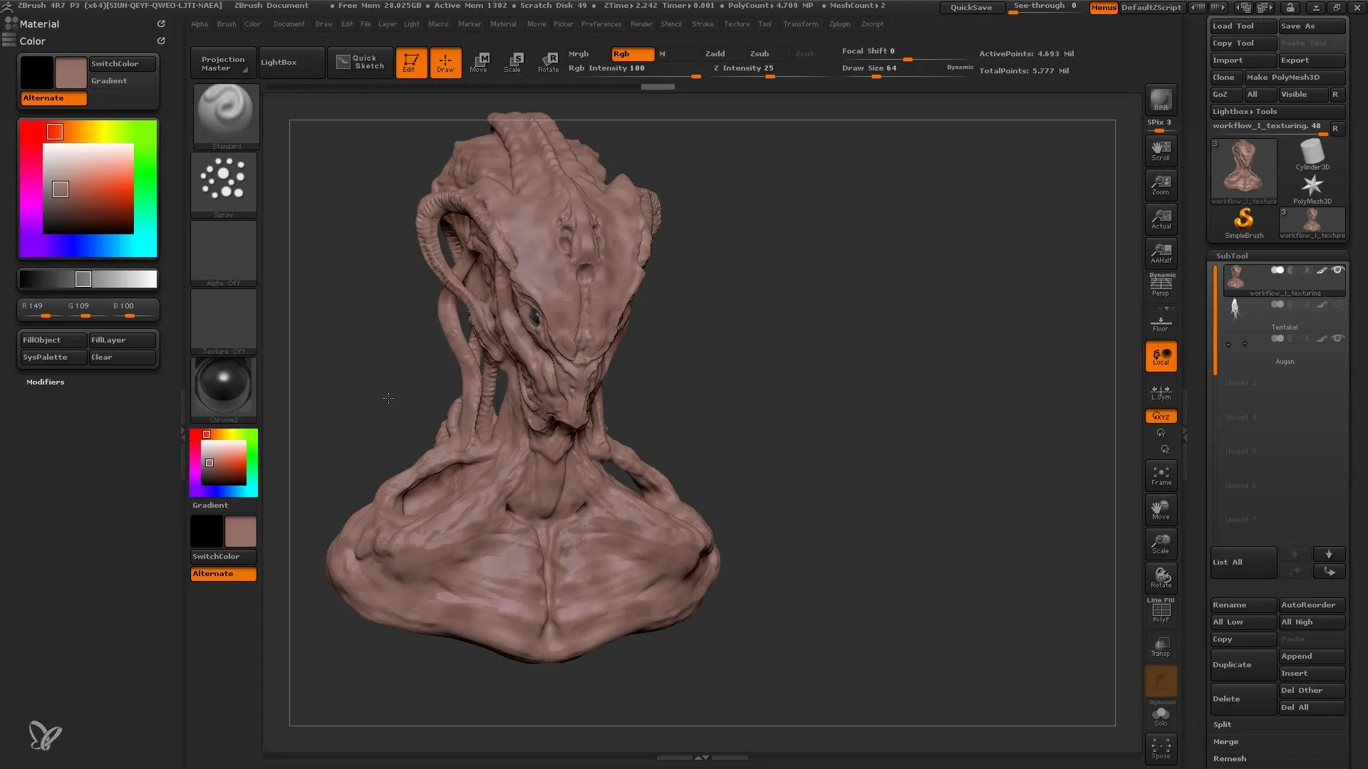 ZBrush Textúrázás kezdőknek: Így csináld