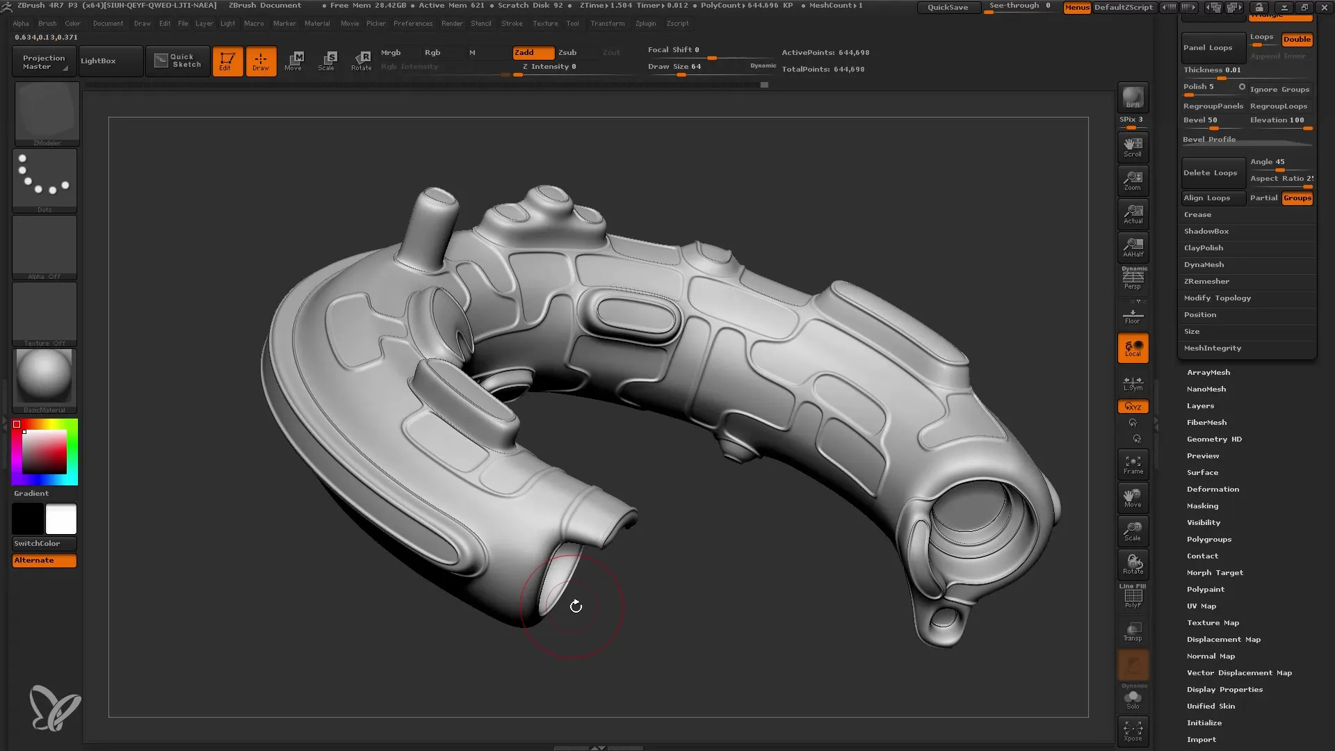 Modélisation basse poly avec ZBrush, simplifiée