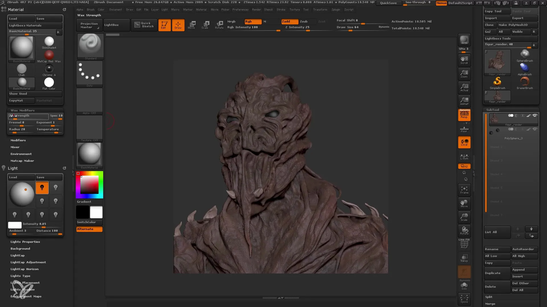 Tecniche di rendering in Photoshop per principianti di ZBrush