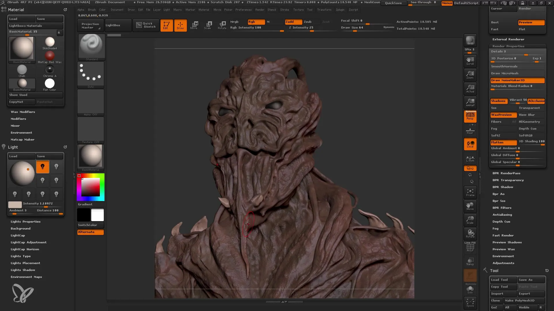 Tecniche di rendering in Photoshop per principianti di ZBrush