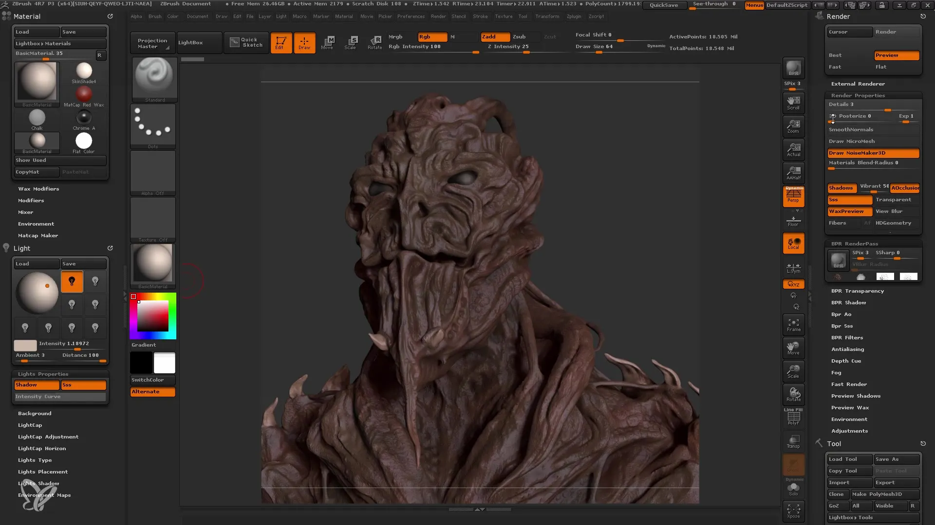 Tecniche di rendering in Photoshop per principianti di ZBrush