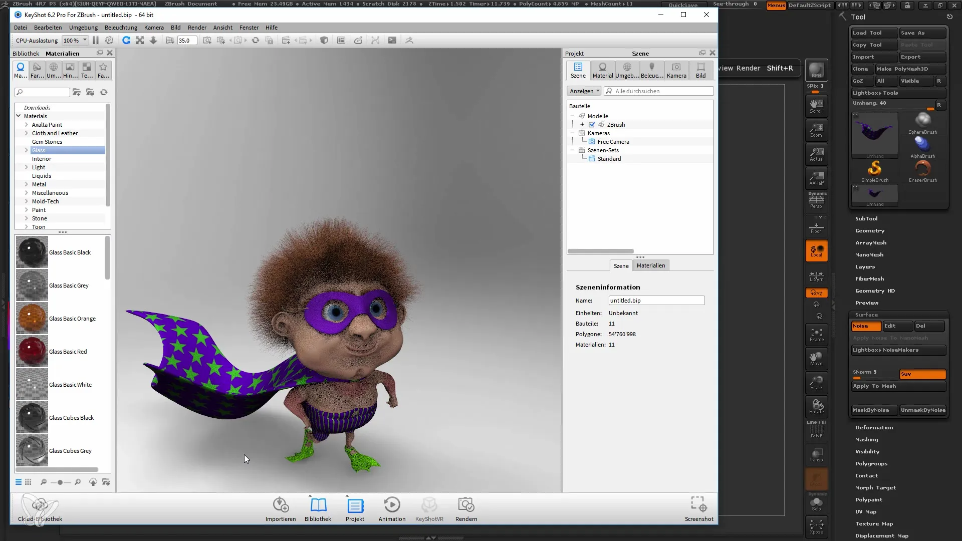 ZBrush Rendering i Keyshot förklarat på ett enkelt sätt