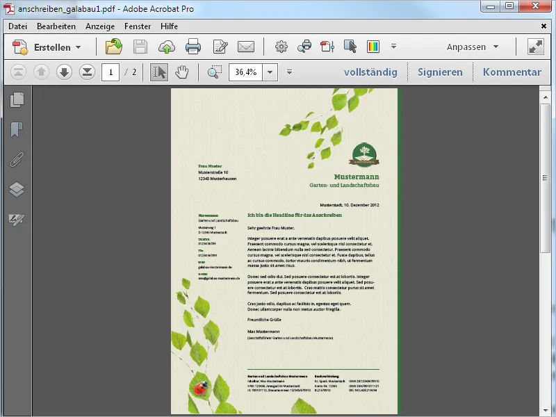 Anreichern von PDF-Dateien mit Acrobat - Teil 1