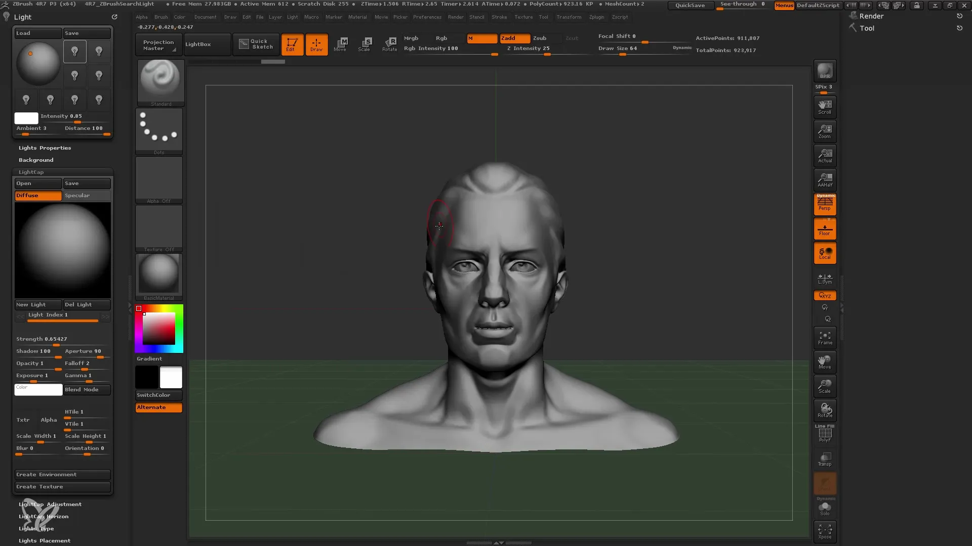 Optimiza tu configuración de iluminación en ZBrush con Lightcaps