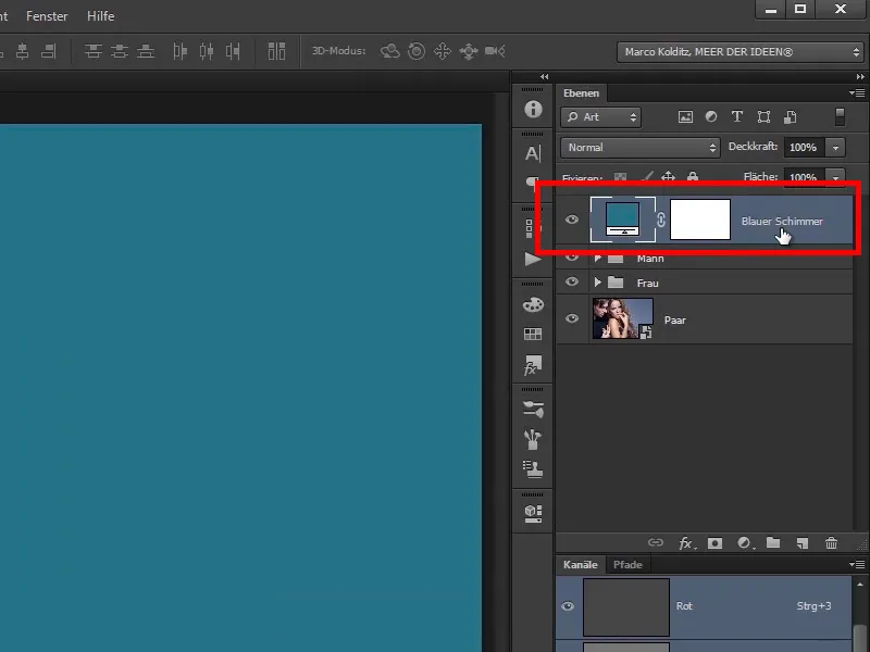 Photoshop composing - Fire and ice - Part 11 - The icy fog and color adjustments