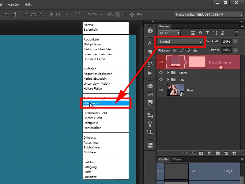 Photoshop composing - Fire and ice - Part 11 - The icy fog and color adjustments