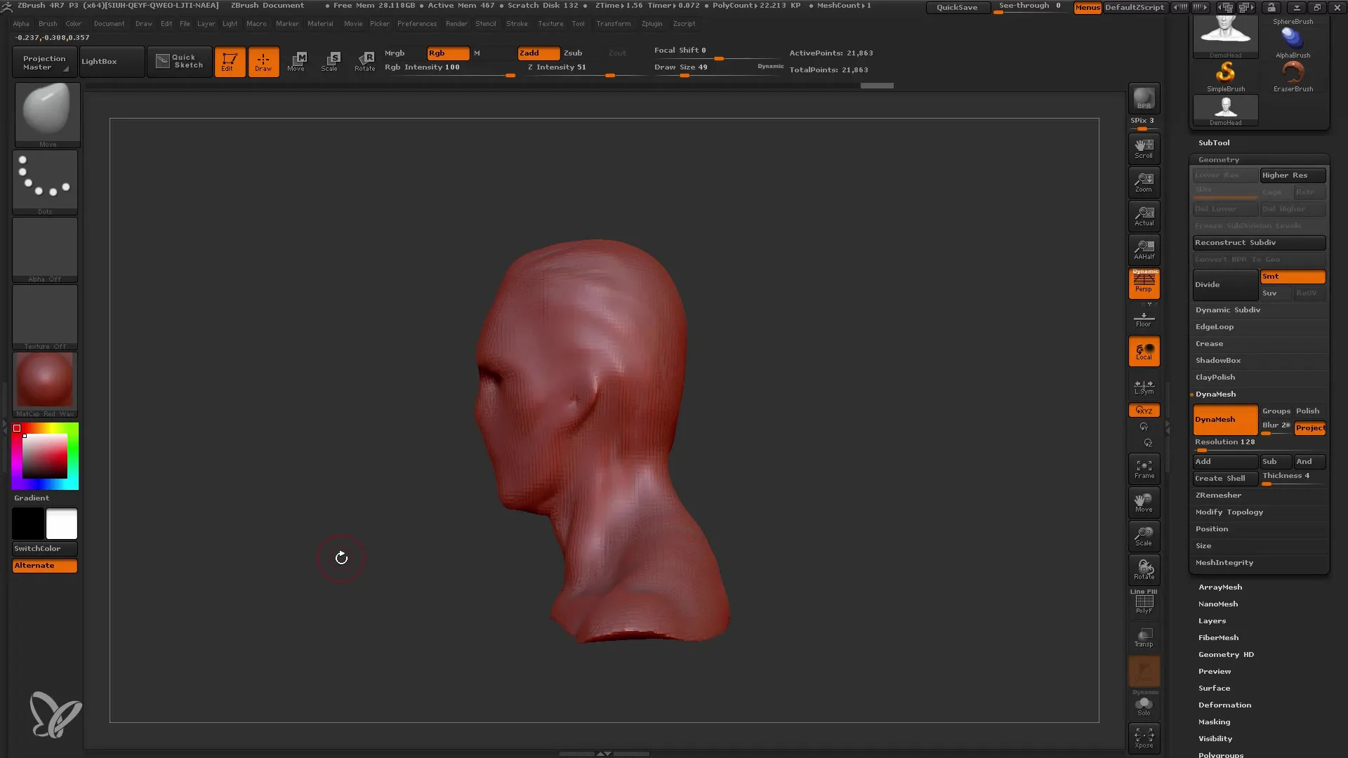 ZBrush Dynamesh voor beginners: beginnersworkflow