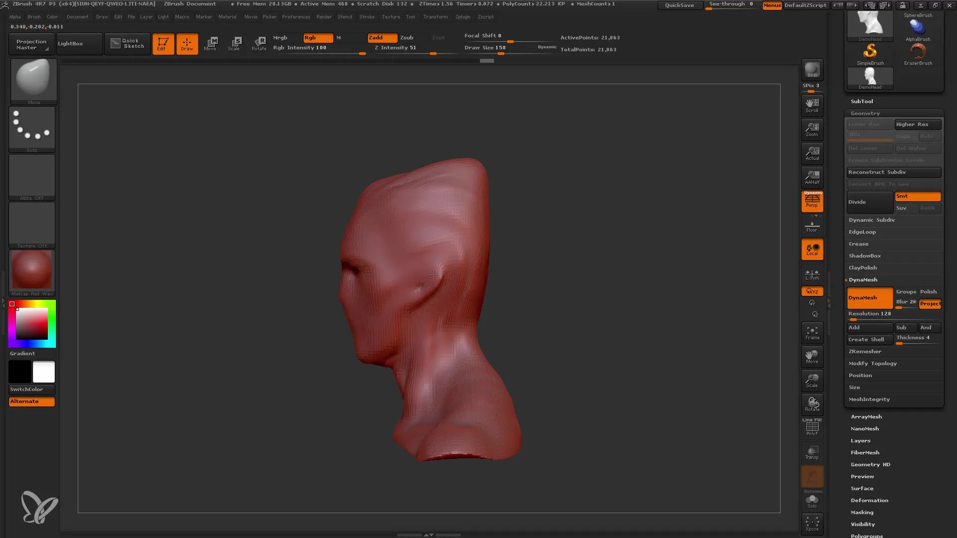 ZBrush Dynamesh voor beginners: Beginner workflow