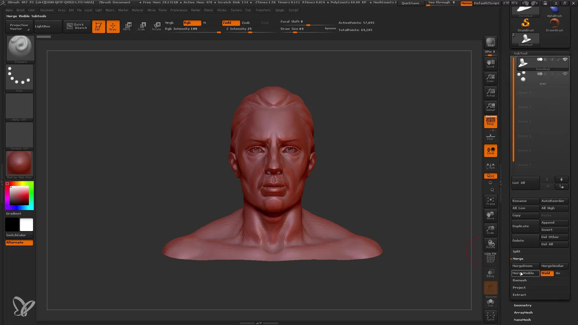 ZBrush Dynamesh voor beginners: Beginners Workflow