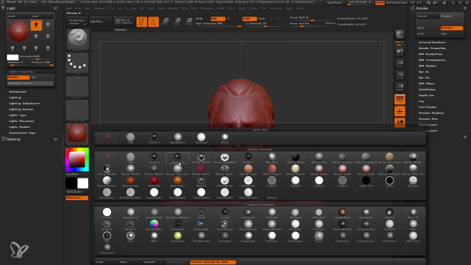 Iluminare eficientă în ZBrush: Ghidul tău
