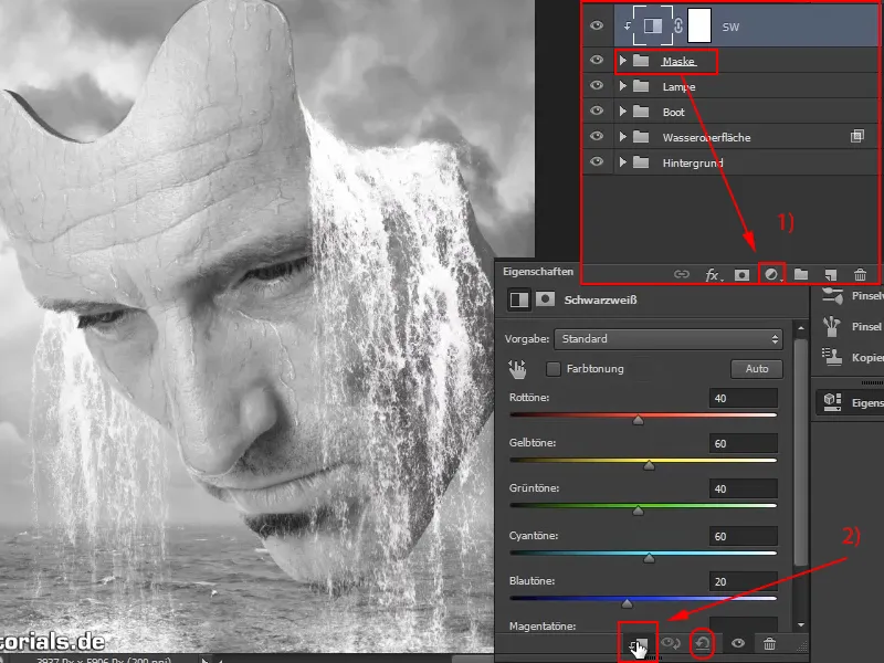 Photoshop-Composing - Oracolul mării - Partea 11: Aspectul imaginii și lumini + umbre