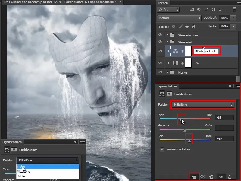 Compoziție Photoshop - Oracolul mării - Partea 11: Aspectul imaginii și lumini + umbre.