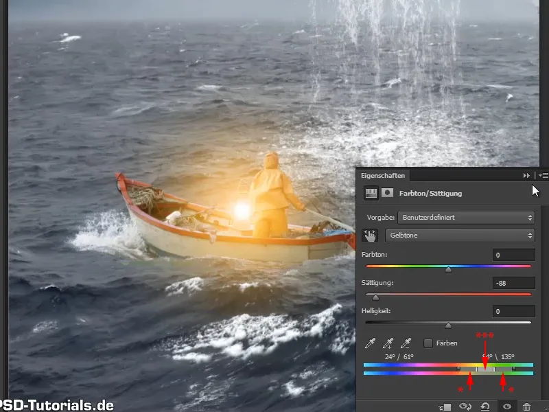 Compoziție în Photoshop - Oracolul mării - Partea 11: Aspectul imaginii și luminile + umbre