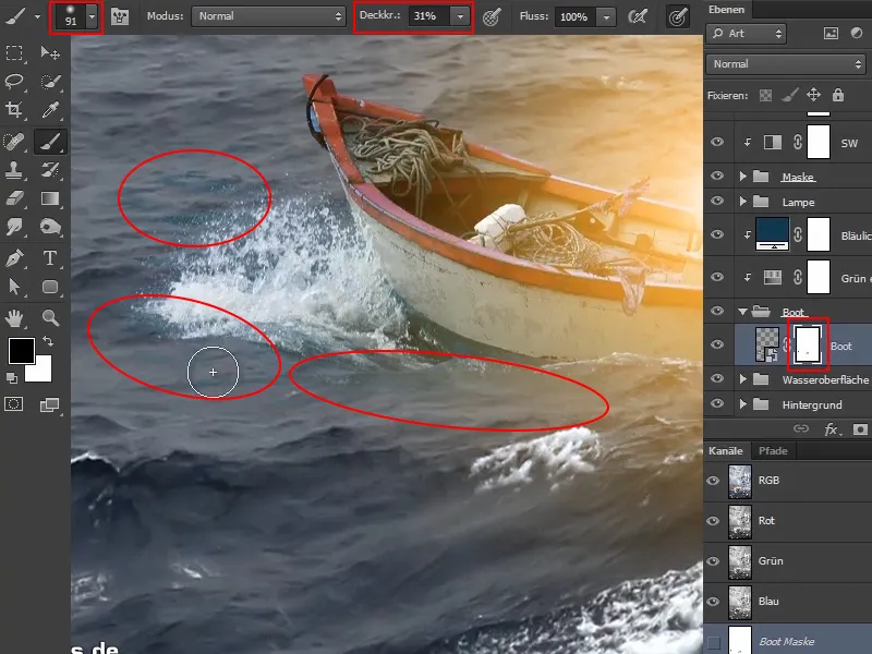 Photoshop-Composing - Oracolul mării - Partea 11: Aspectul imaginii și lumini + umbre