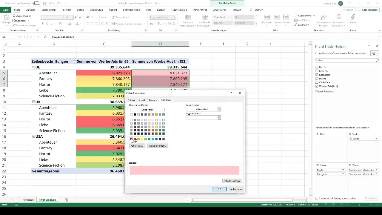 Utilizar de manera efectiva las formatos condicionales en tablas dinámicas