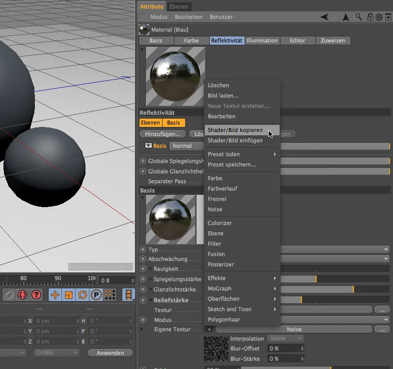New in Release 16 - Lacquer, metal and fabric with the reflectivity channel