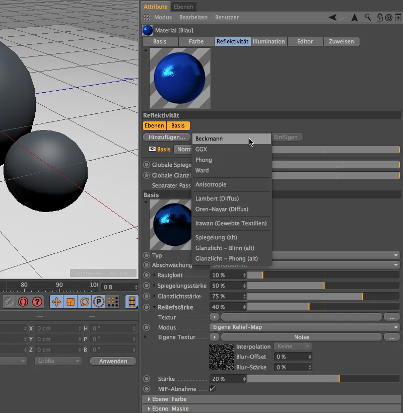 New in Release 16 - Lacquer, metal and fabric with the reflectivity channel