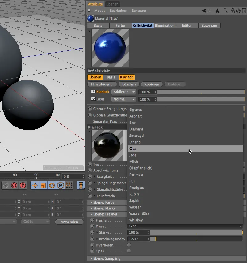 New in Release 16 - Lacquer, metal and fabric with the reflectivity channel